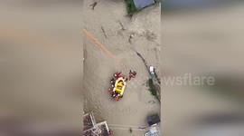 Switzerland: Air-Glaciers Rescues 7 People and Pets Amid Horrifying Rhone River Flooding
