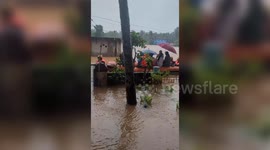 Rescue operation launched to evacuate individuals stranded amidst flood in southern India