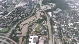 USA: Drone Video Shows Extent Of Houston Flooding 1