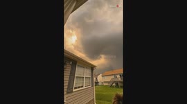 Timelapse of ominous storm cloud over Omaha, NE is a sight to behold