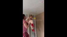 Spider-catching adventure: Little girl's fearless encounter with an eight-legged intruder