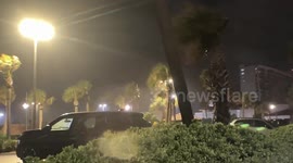 Hurricane Beryl Hits Galveston Seawall