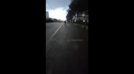 Lightning strikes pole near children in Prokopyevsk amid severe weather