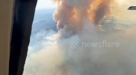 United States: Intense Smoke from Lake Fire Threatening Figueroa Mountain Area