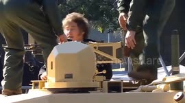 Argentina: President Milei in an Army tank during Independence Day celebrations