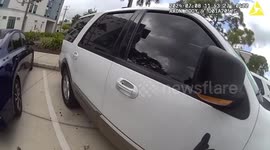 United States: Sgt. Bordin Breaks Car Window to Rescue Distressed Dog in Sweltering Heat