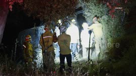 United States: Calabasas Traffic Collision Cut and Rescue Stunt Road