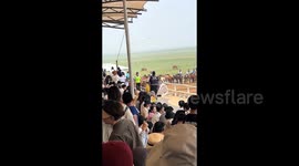 Chinese rider shoots down drone disrupting equestrian event