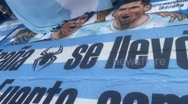 Argentinians in Times Square ahead of Argentina vs. Canada