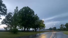 Canada: Shelf Cloud Looms Over Fort Erie As Remnants Of Hurricane Beryl Approaches Southern Ontario