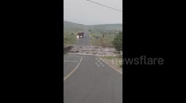 China:  Spectacle of Submerged Road