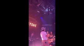 Celebrity Holly Humberstone performing at her concert in Dublin Ireland.