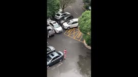 Tiny localised rainfall baffles onlookers in China