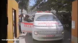 Gaza: The PRCS's ambulance crews dealt with 102 injuries and 23 martyrs following the Israeli occupation's targeting