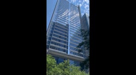 Video of downtown Toronto city in the summer in the streets