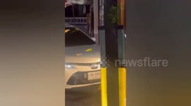 Furious Japanese boyfriend, 60, crashes car into b ar after row with gogo dancer 'girlfriend'