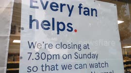 Every Fan Helps as Tesco lets customers know some stores will close early for the England Game