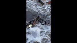 Falls Park Flooding in Sioux Falls, South Dakota