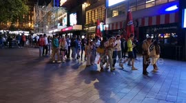 After the defeat of the England football team English fans react in different ways in the later hours of Sunday