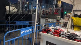 Israel: Demonstration in the so-called hostage square in Tel Aviv