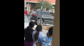 Distracted Pedestrian Meets Lamppost