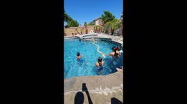 15-foot python crashes kids' pool party in Chino, California