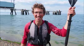 Adventurer completes River Thames source to sea 200-mile challenge in Kent, UK