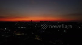 Brazil: Sunset seen in Sao Paulo in the late afternoon