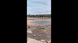 This video captures the violent eruption of the famous Geysir in Iceland. Geysir is a famous hot spring in the geothermal area of Haukadalur Valley, found in south-west Iceland.