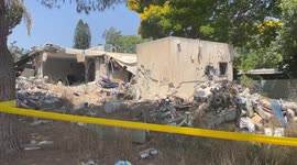Israel: Kfar Aza kibbutz accommodations impacted in Kfar Aza, Israel