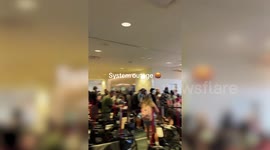 Video shows chaos at Orlando airport after mass IT outage