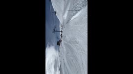 skier falls forward on a kuckle