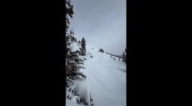 skier corks into a chair lift, hits the lift. best clip of the year