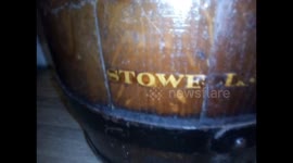 Old vintage Sherry Barrel made of oak a collectable pub item as it's rare