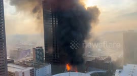 Historic First Baptist Dallas Church fire sends smoke over city