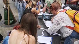 UK: The public in Brighton city center were active in pro-Palestinian Know Their Names project