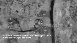 Lebanon: The IAF struck a Hezbollah weapons storage facility