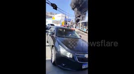 Brazil: bus catches fire and closes Avenida Interlagos in the south zone of SP