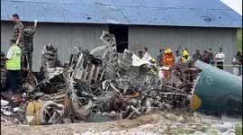 Visuals from accident spot in Kathmandu shows debris and rescue efforts   18 dead and 1 pilot in hospital