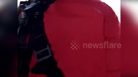 Italy: Boat Capsizes Near Capo San Marco, Rescuing Man by Firefighters