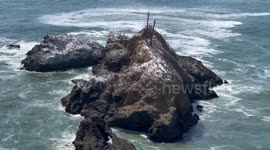 Hazy Weather at Mussel Rock