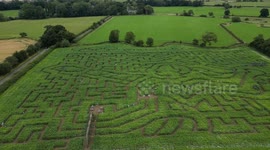 Giant maze pays tribute to Team GB athletes ahead of Olympic games
