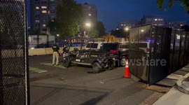 USA: Police watching protest