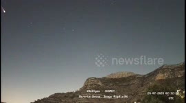 Spain: Meteor Over Spain's Valencia and Teruel Regions Captured in Spectacular Video