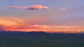 China: Nagqu Cityscape Nightfall Scenery