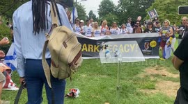 Pro Israel protestors protest Netanyahu in Washington DC