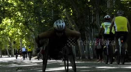 Spain: Inspirational Spanish female wheelchair racer overcomes tragedy in marathon of life