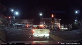 Dash Cam - Driver runs red light