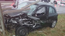 [Accident] Turning left goes horribly