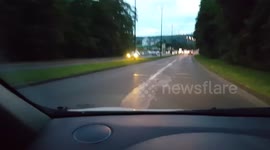 Huge queue formed at French petrol station after gas shortage